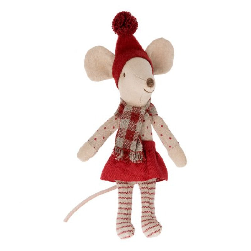 Grande soeur Souris dans ses habits de Noël. Collection Maileg