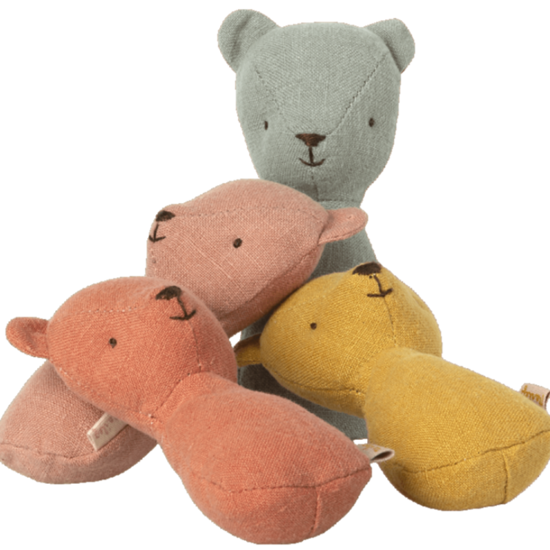 Hochet Teddy en lin