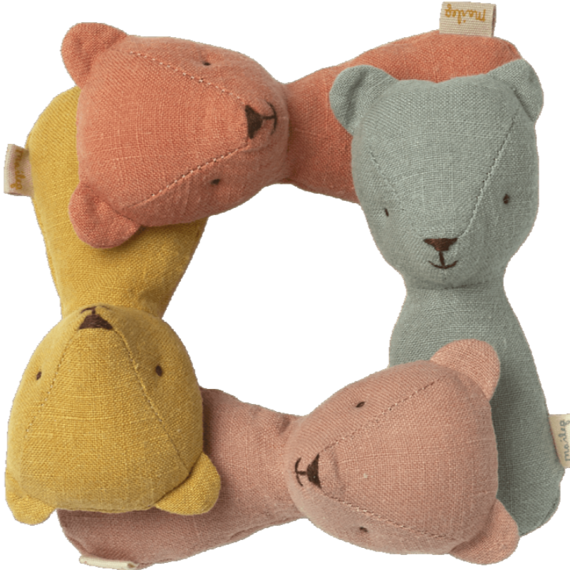 Hochet Teddy en lin