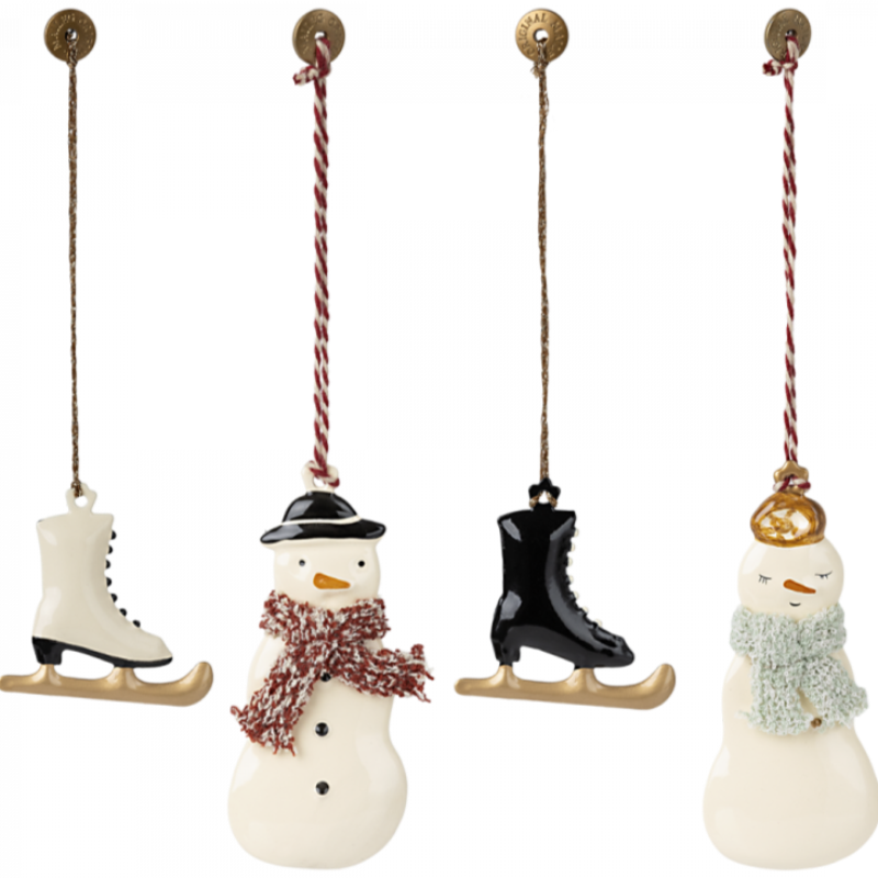 Set Winter Wonderland - Décoration de Noël - Ornement en métal