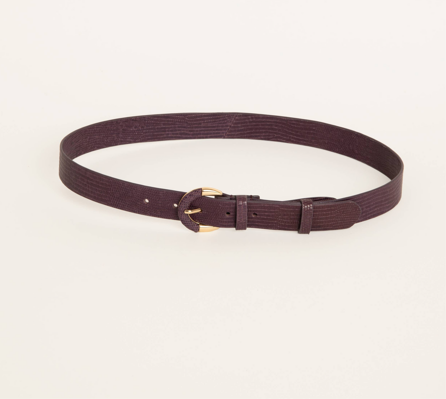 CEINTURE CUIR LÉZARD FIGUE SMALL HÉLÉNA