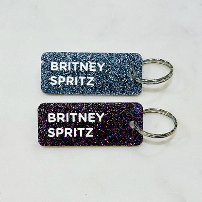 BRITNEY SPRITZ Porte-clés à paillettes