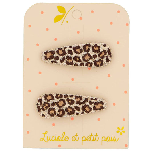 Leo hair clips (pair)