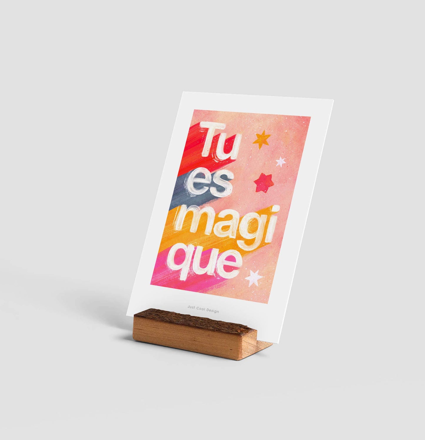 Carte Mini impression d'art Tu es magique