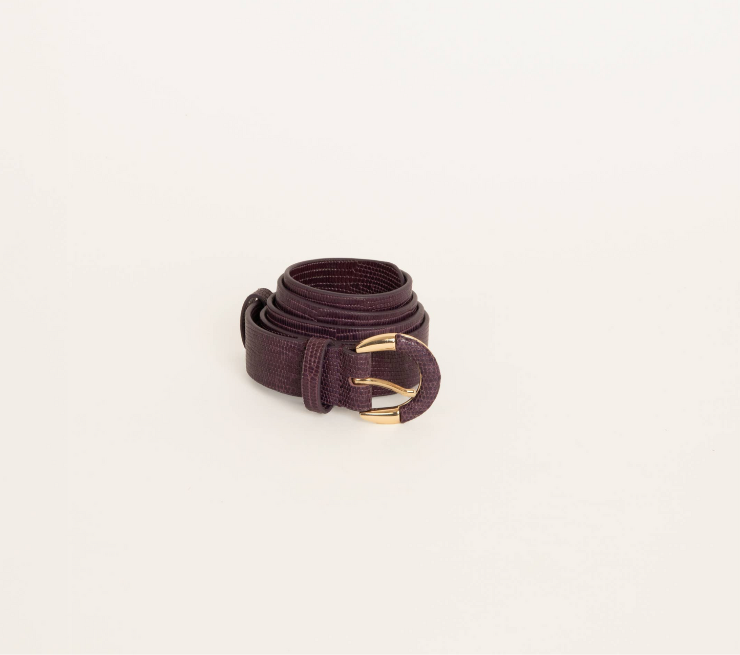CEINTURE CUIR LÉZARD FIGUE SMALL HÉLÉNA