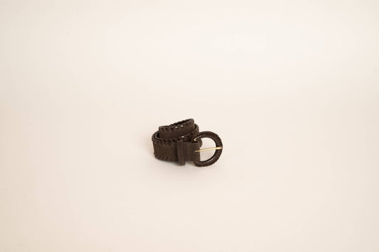 CEINTURE CUIR CHOCOLAT RINA
