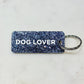 DOG LOVER Porte-clés à paillettes