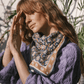 Foulard Indien - Azur Indigo