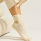 Pack de 3 Chaussettes - Fantaisie coeur marron doré écru
