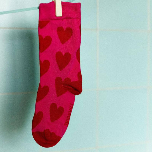 Chaussettes Georgette Coeur Rouge