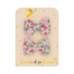 Barrettes mini papillon - Rose fluo