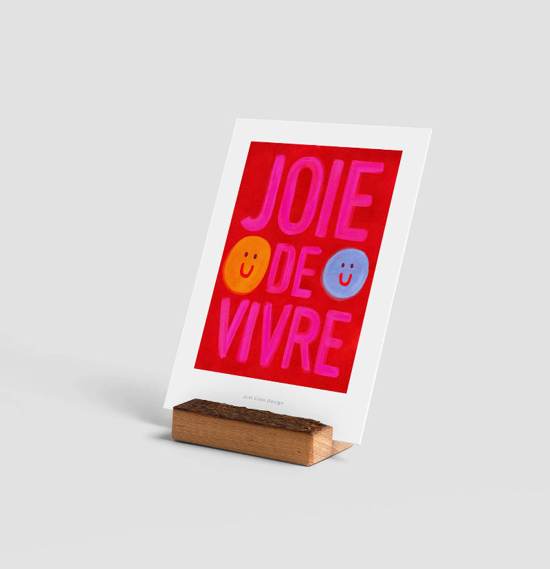 Carte Mini impression d'art Joie de vivre