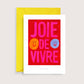 Carte Mini impression d'art Joie de vivre