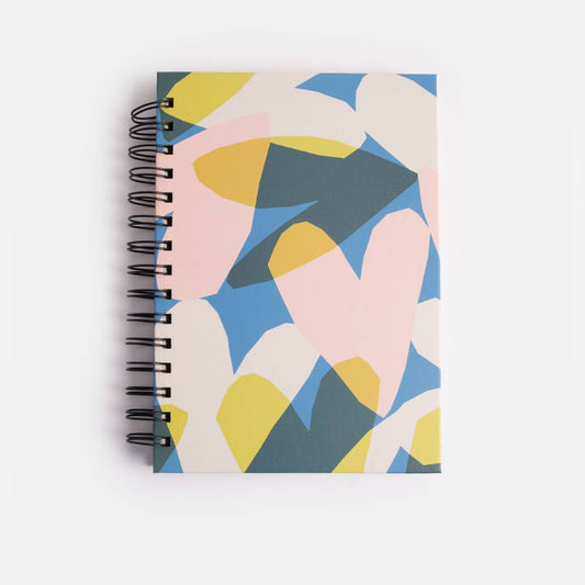 Carnet à spirale A5 Cœurs en confettis