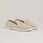 Chausson femme laine, beige rose poudré