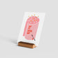 Carte Mini impression d'art d'anniversaire