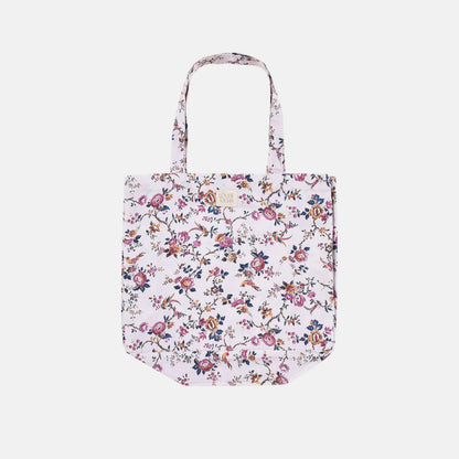 Tote Bag Beverly en coton bio - Cream Rétro Garden