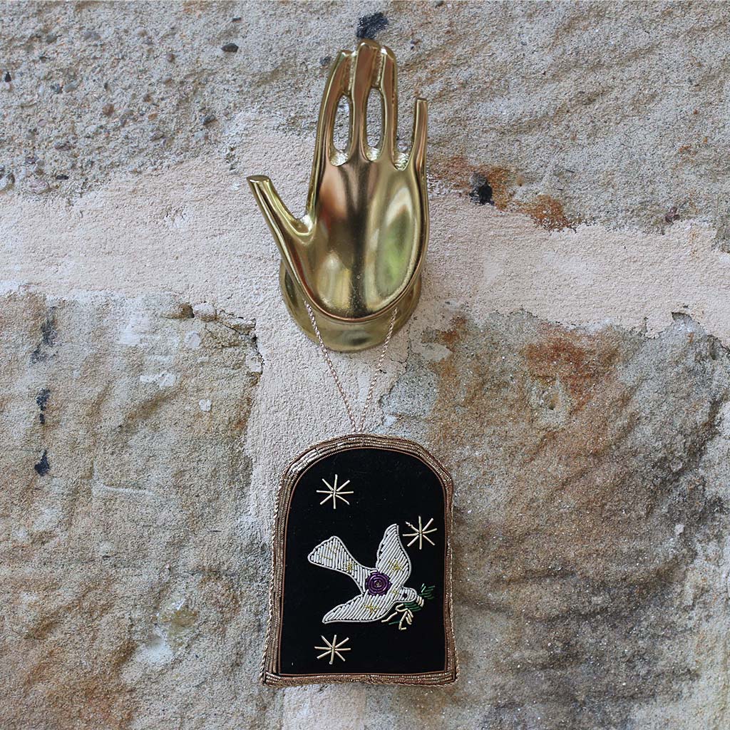 Suspension Cadre brodé