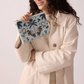POCHETTE BRODÉE PERLES AVA BLEU ORAGE