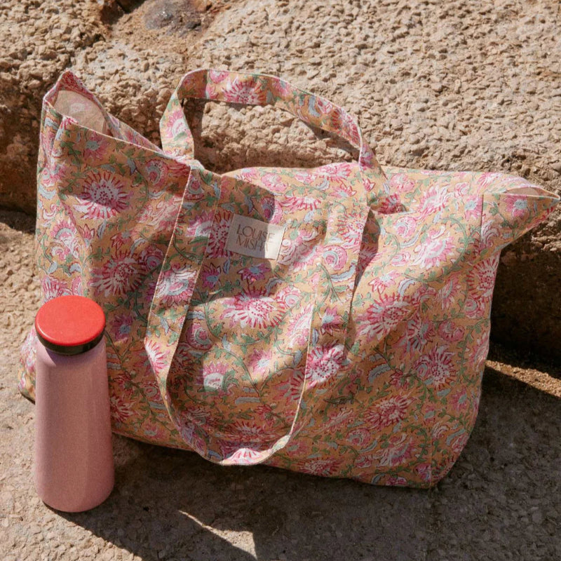 Tote Bag Beverly en coton bio - Yellow Capri Cove