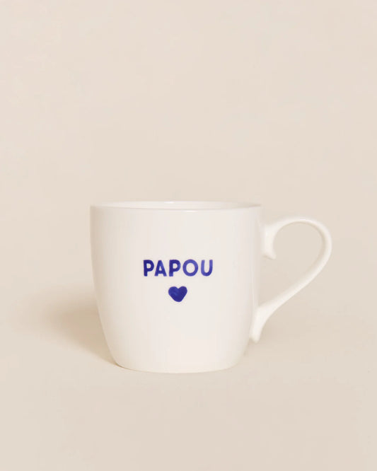 Mug Papa Papou en porcelaine fine