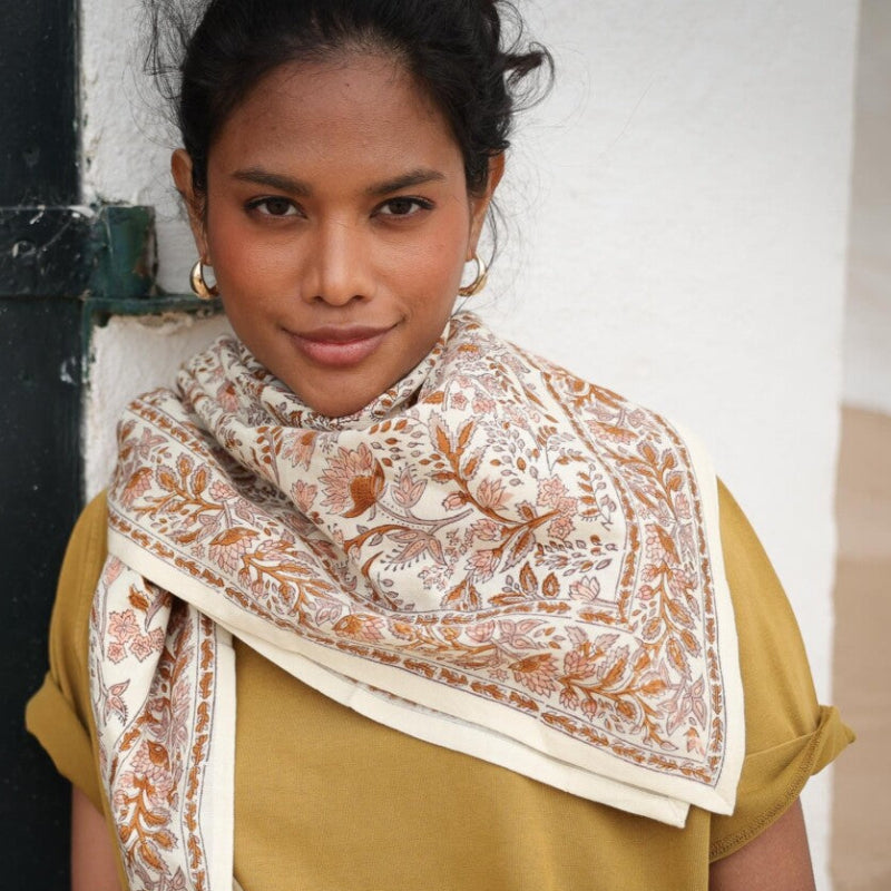 Foulard grand format - Rhapsody Poudré