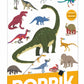Mini poster Les Dinosaures - 26 stickers repositionnables