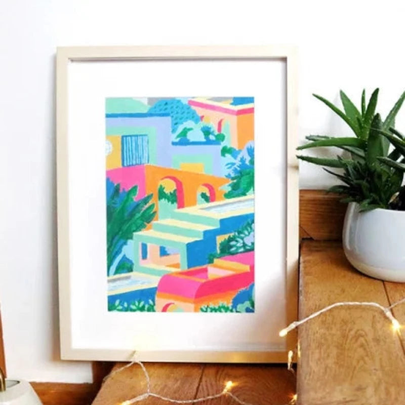 Kit de Peinture au numéro - Maisons colorées