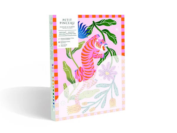 Kit de Peinture au numéro - Tigre Fleuri