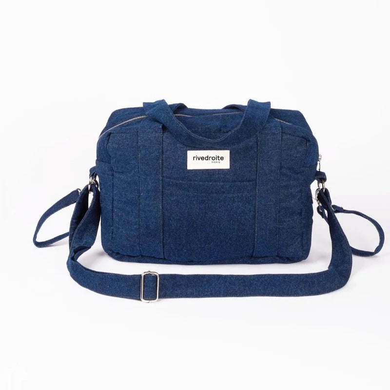 Sac à langer Mini Darcy en coton recyclé - Denim Brut