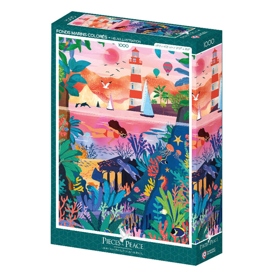 Puzzle 1000 Pièces - Fonds Marins Colorés