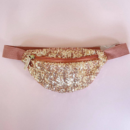 Sac banane - Sequins roses