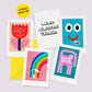 Carte Mini impression d'art d'anniversaire