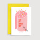Carte Mini impression d'art d'anniversaire