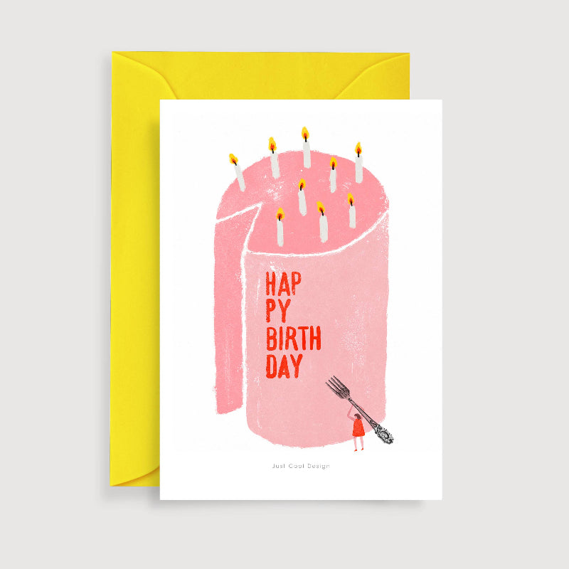 Carte Mini impression d'art d'anniversaire