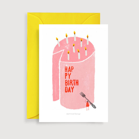 Carte Mini impression d'art d'anniversaire