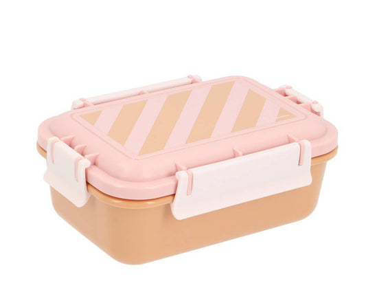 Boîte à goûter rose Stripes - Bento