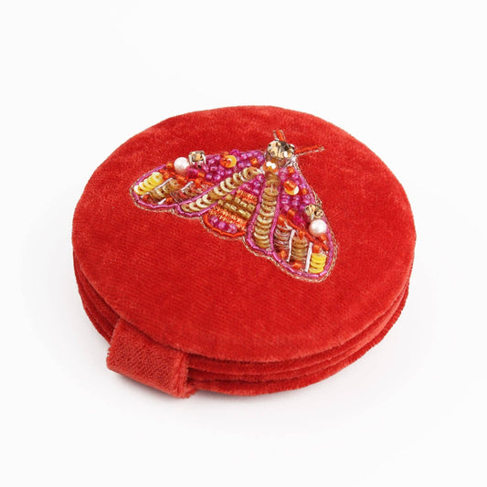 MIROIR COMPACT ORANGE MOTH