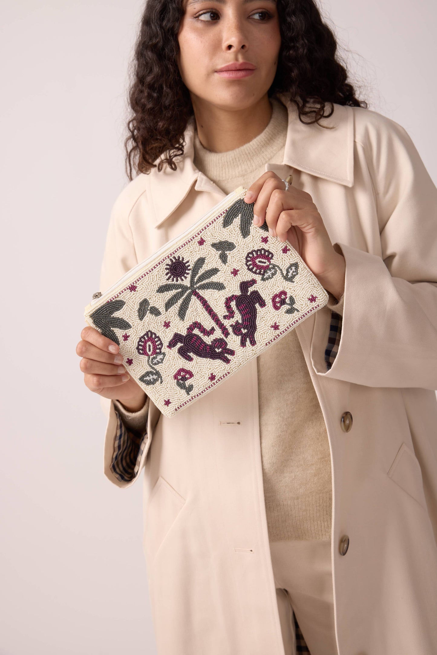POCHETTE BRODÉE PERLES AVA FIGUE