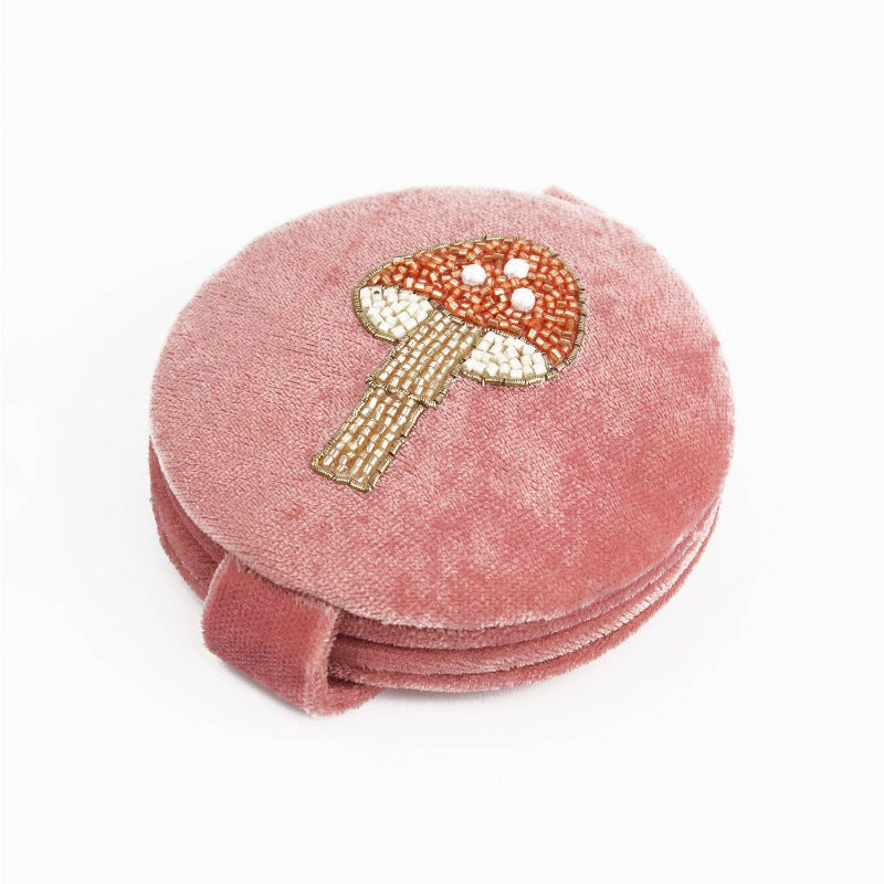 MIROIR COMPACT EN FORME DE CHAMPIGNON EN CUIVRE