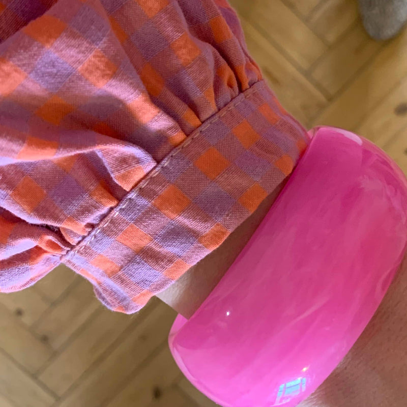 Jonc rose fluo GM - Acétate de cellulose