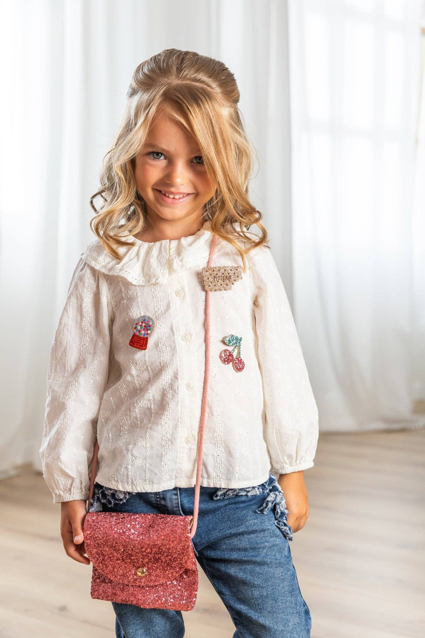 Sac à main - Glitter framboise