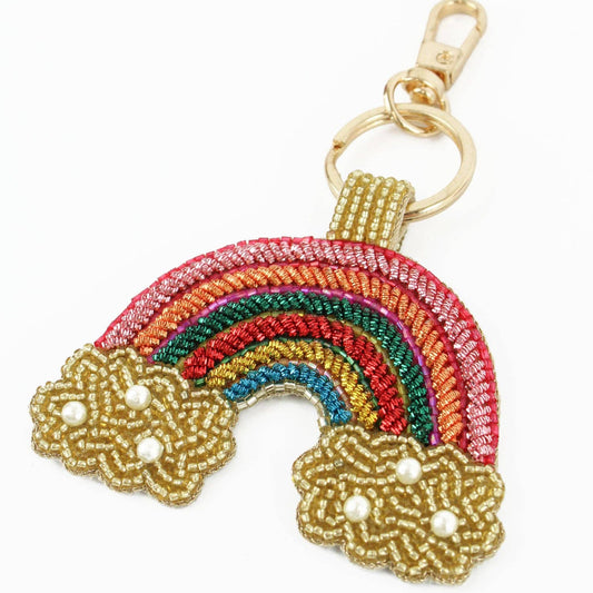 Porte-clés/Charme de sac arc-en-ciel