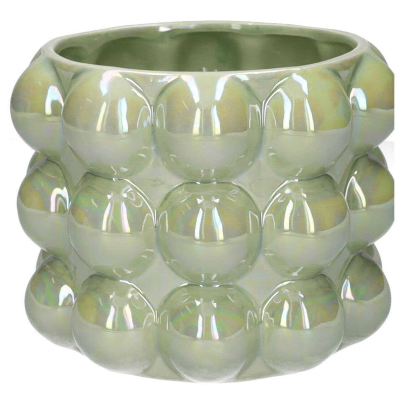 Cache-Pot à bulles - vert