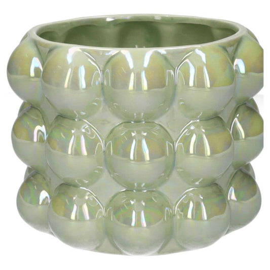 Cache-Pot à bulles - vert