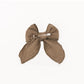 Barrette grand noeud - Fable - Olive