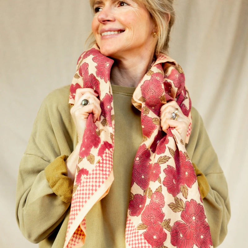 Foulard Latika Large - Bloom Macadamia