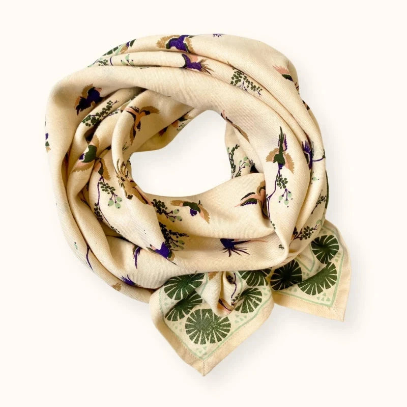 Foulard Latika Cerisier Large - Kaki