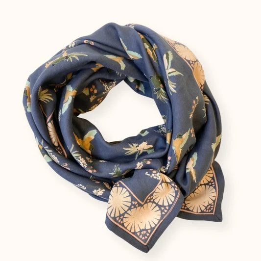 Foulard Latika Cerisier Large - Orage