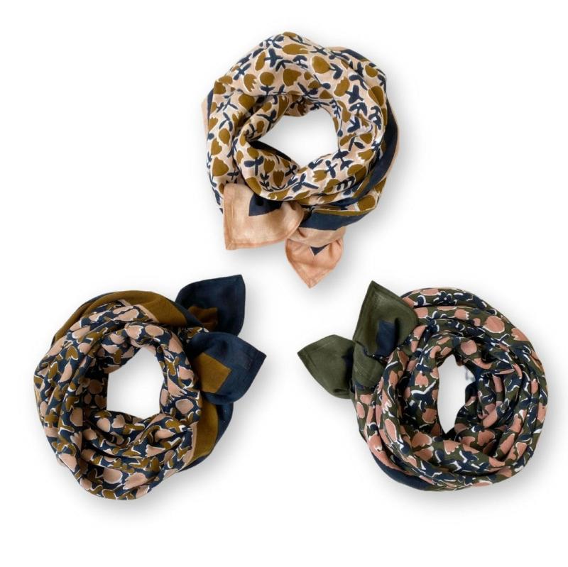 Foulard Latika - Tulipe - Macadamia